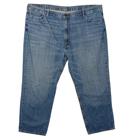 Levi's 559 Jeans Mid Blue Size 50 x 32 100% Cotton - Picture 1 of 10